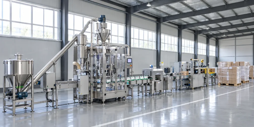 Automatic packaging line in the Henong plant